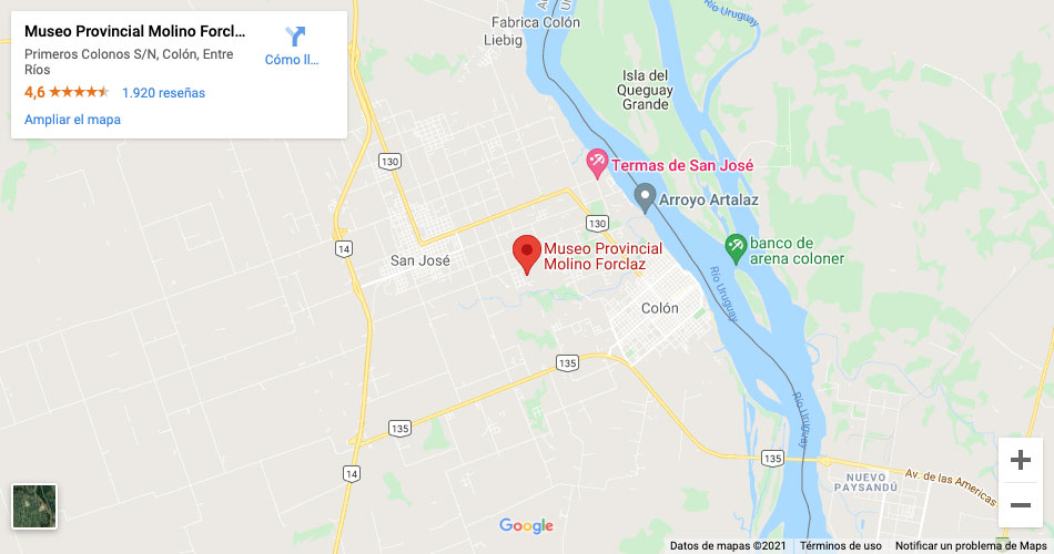 Cómo llegar al Museo Provincial Molino Forclaz